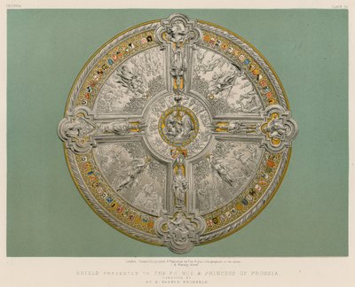 Shield Presented to the Prince and Princess of Prussia Executed by Sy and Wagner, Brussels by English School