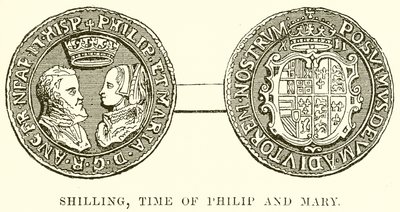 Shilling, Time of Philip and Mary by English School