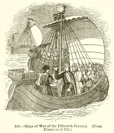 Ships of War of the Fifteenth Century by English School