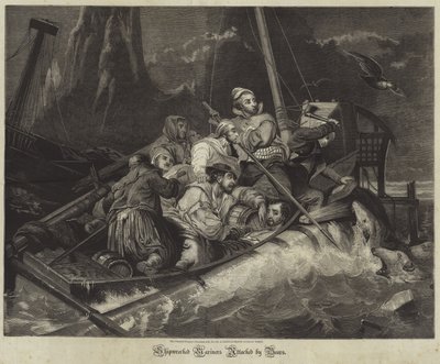 Shipwrecked Mariners Attacked by Bears by English School