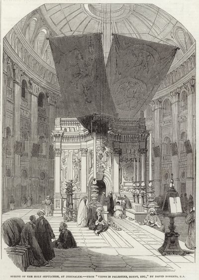 Shrine of the Holy Sepulchre by English School