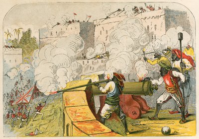 Siege of Moultan, Upper India by English School