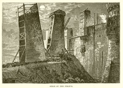 Siege of the Piraeus by English School