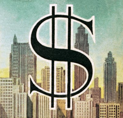 Sign for the US dollar by English School