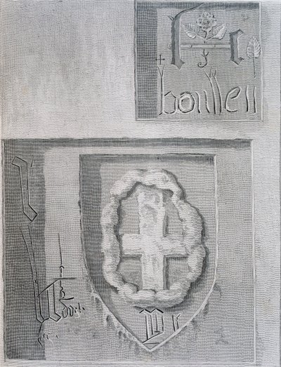 Signature of Anne Boleyn during Her Imprisonment in the Tower of London and Another Prisoner