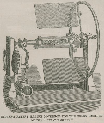 Silvers patent marine governor for the screw engines of the Great Eastern by English School