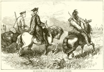 Sir Alexander Cumming on His Way to Visit the Cherokees by English School