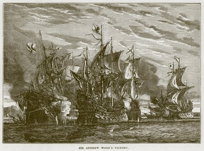 Sir Andrew Woods Victory, illustration from The Sea by F. Whymper by English School