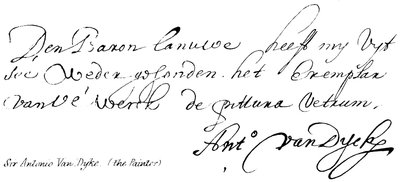 Sir Antonio Van Dyke by English School