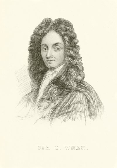 Sir Christopher Wren by English School