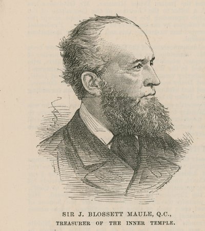 Sir J. Blossett Maule, Treasurer of the Inner Temple by English School