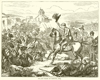 Sir John Moore at Corunna, 1809 by English School