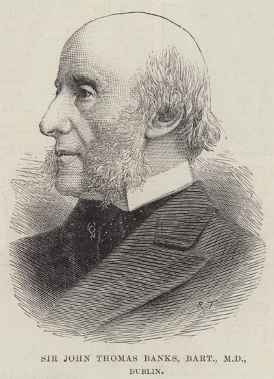 Sir John Thomas Banks, Baronet, MD, Dublin by English School