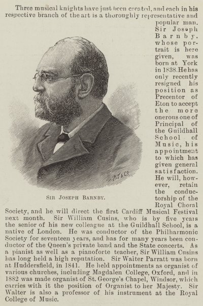 Sir Joseph Barnby by English School