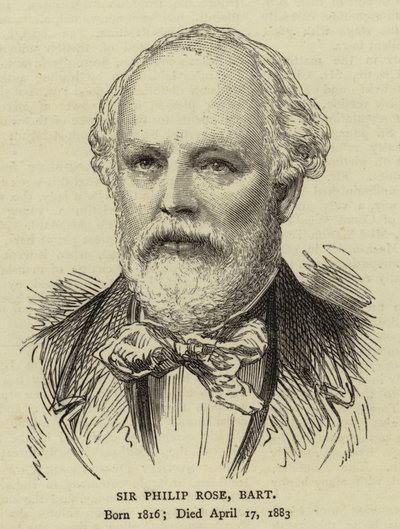 Sir Philip Rose, Baronet by English School