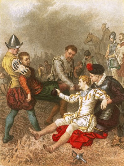 Sir Philip Sidney at Zutphen by English School