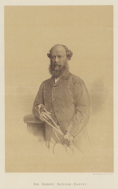 Sir Robert Bateson-Harvey (litho) by English School