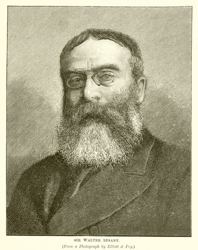 Sir Walter Besant by English School
