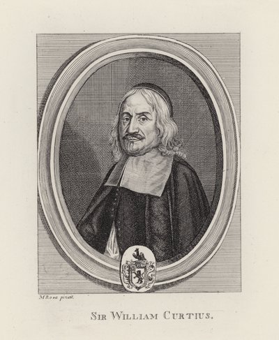 Sir William Curtius (engraving) by English School