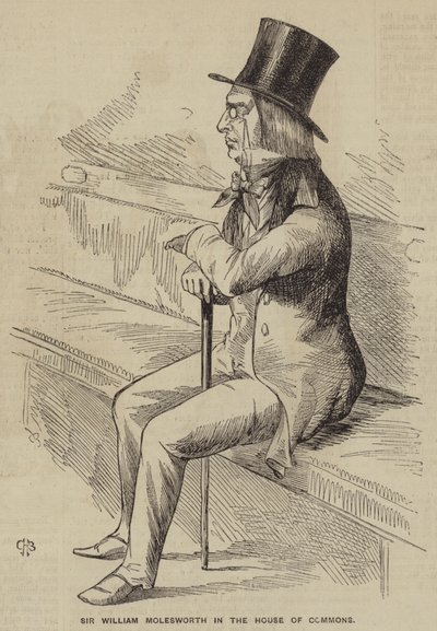Sir William Molesworth in the House of Commons by English School