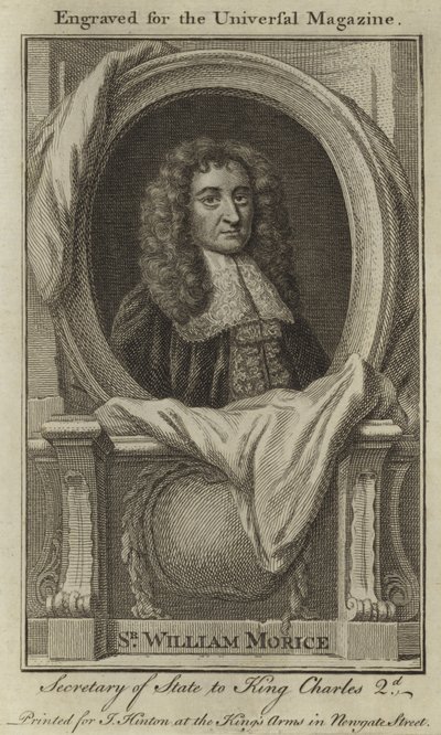 Sir William Morice, Secretary of State to King Charles II by English School