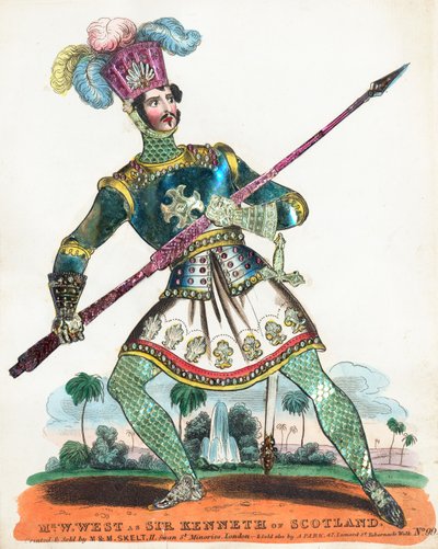 Sir William West as Sir Kenneth of Scotland by English School
