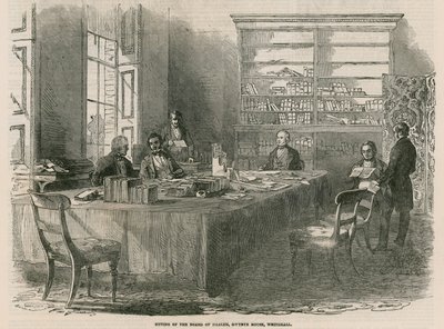 Sitting of the Board of Health by English School