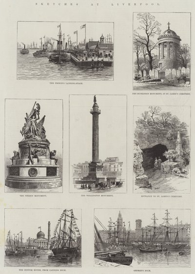 Sketches at Liverpool by English School