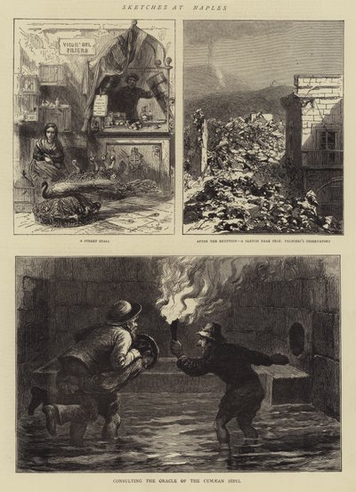 Sketches at Naples by English School