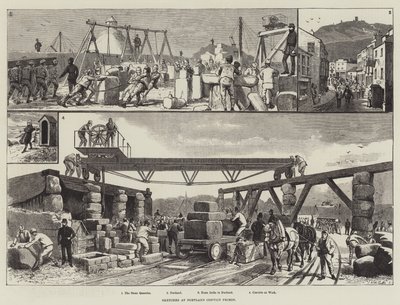 Sketches at Portland Convict Prison by English School