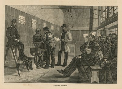 Sketches in Clerkenwell House of Correction by English School