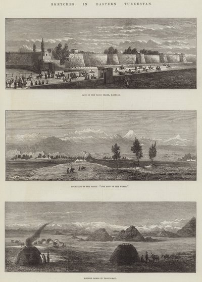 Sketches in Eastern Turkestan by English School