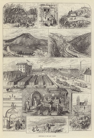 Sketches in the Ahr Valley by English School