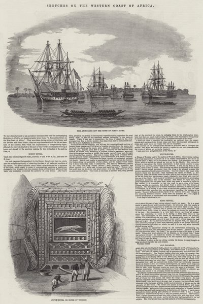 Sketches on the Western Coast of Africa by English School