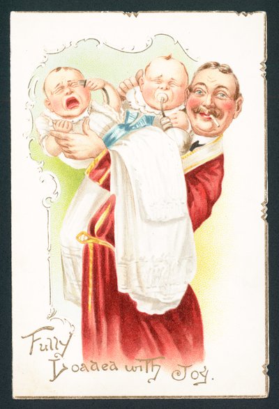 Smoking Man trying to pacify babies by English School
