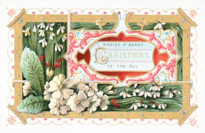 Snowdrops and Flowers by English School