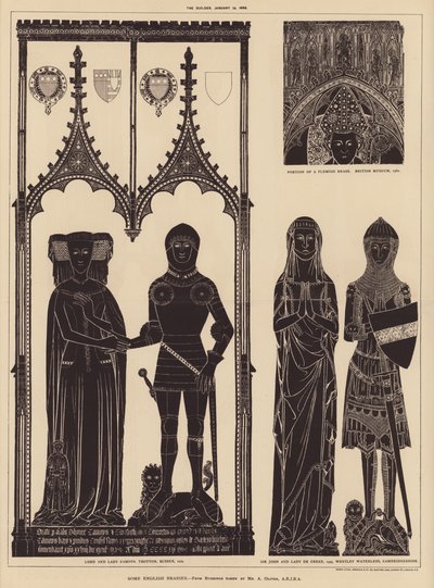 Some English Brasses by English School