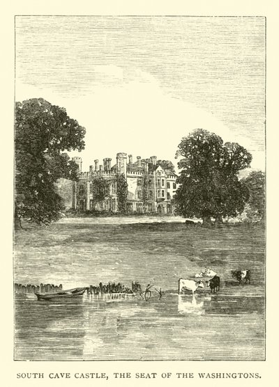 South Cave Castle, the Seat of the Washingtons by English School