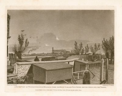 South View of Westminster from Millbank Where the King