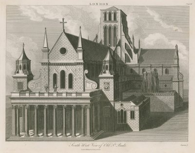 Southwest view of Old St Paul