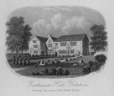 Southwaite Hall, Yorkshire, formerly the seat of the Yorke family by English School