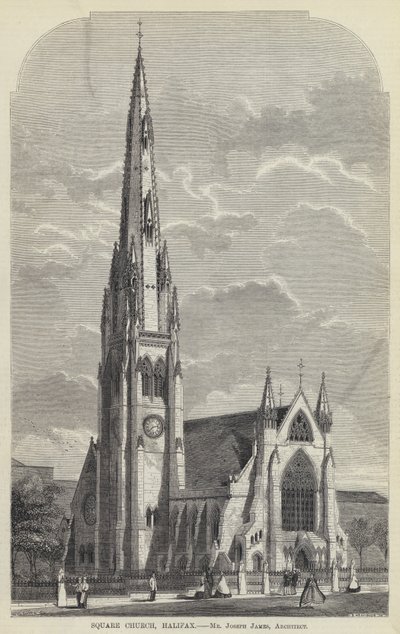 Square Church, Halifax by English School