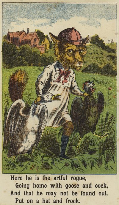 Squire Bull and the Fox by English School