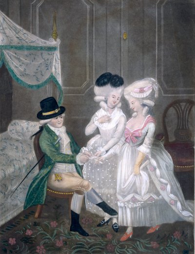 Sr. Timothy Thicketts first reel to London, or, the Beauties of Kings place, drawing lots for a --, 1781 by English School