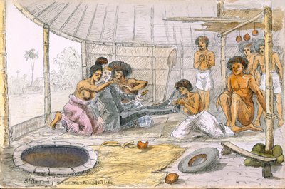 St. Anthony Never Was Tempted Like..., from Ye Pilgrimage of ye Revnd. Simpleheart, Adventures of a Naive Missionary in the South Seas, c.1880 by English School