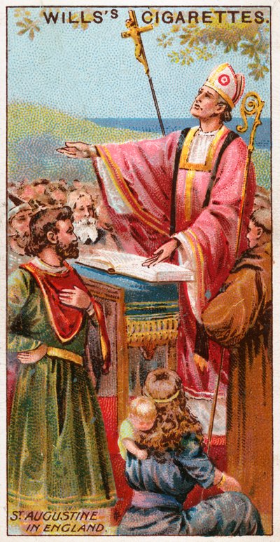St Augustine in England by English School