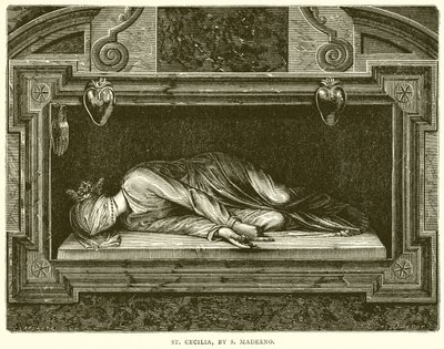 St. Cecilia, by S. Maderno by English School