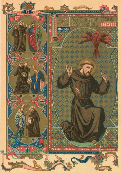 St Francis of Assisi by English School