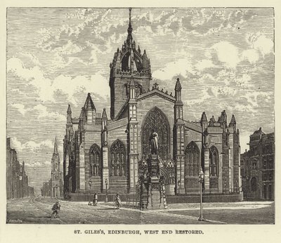 St Giles, Edinburgh, West End Restored by English School