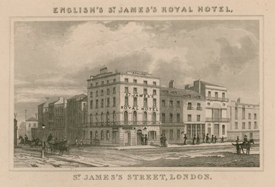 St Jamess Royal Hotel, St Jamess Street, London by English School